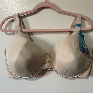 NWT Vanity Fair Women's Elegant Beige Bra 40DDD
